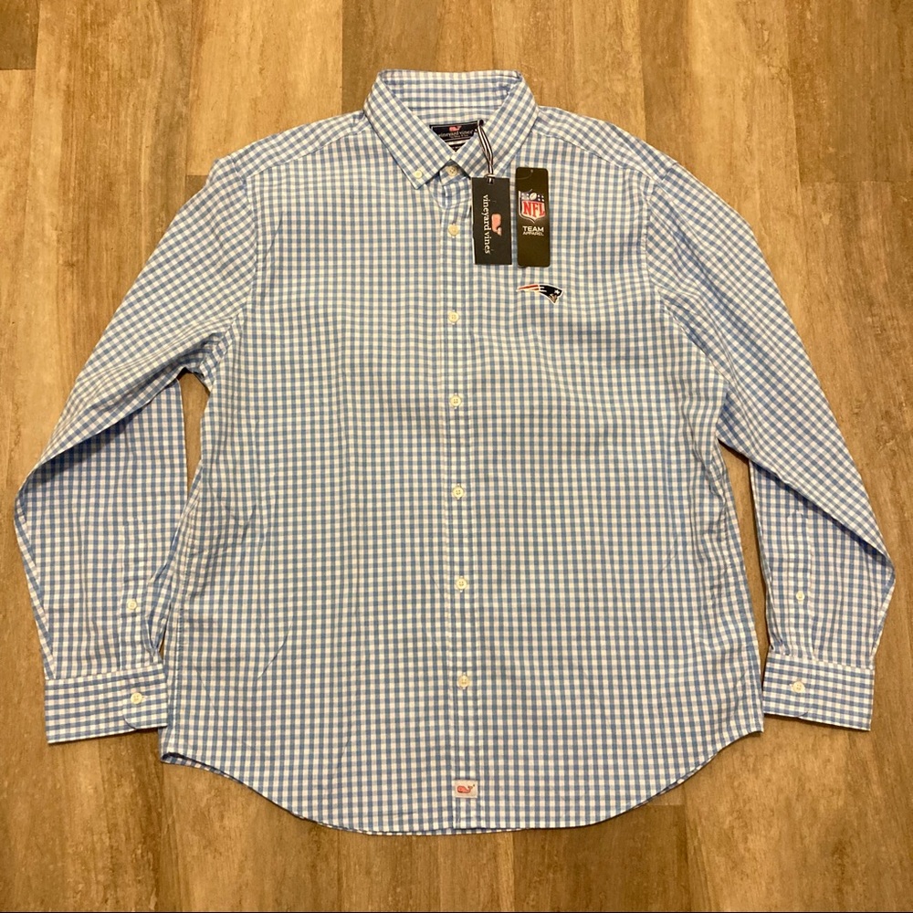 NEW! NFL New England Patriots Vineyard Vines Button Down Shirt Men’s XL
